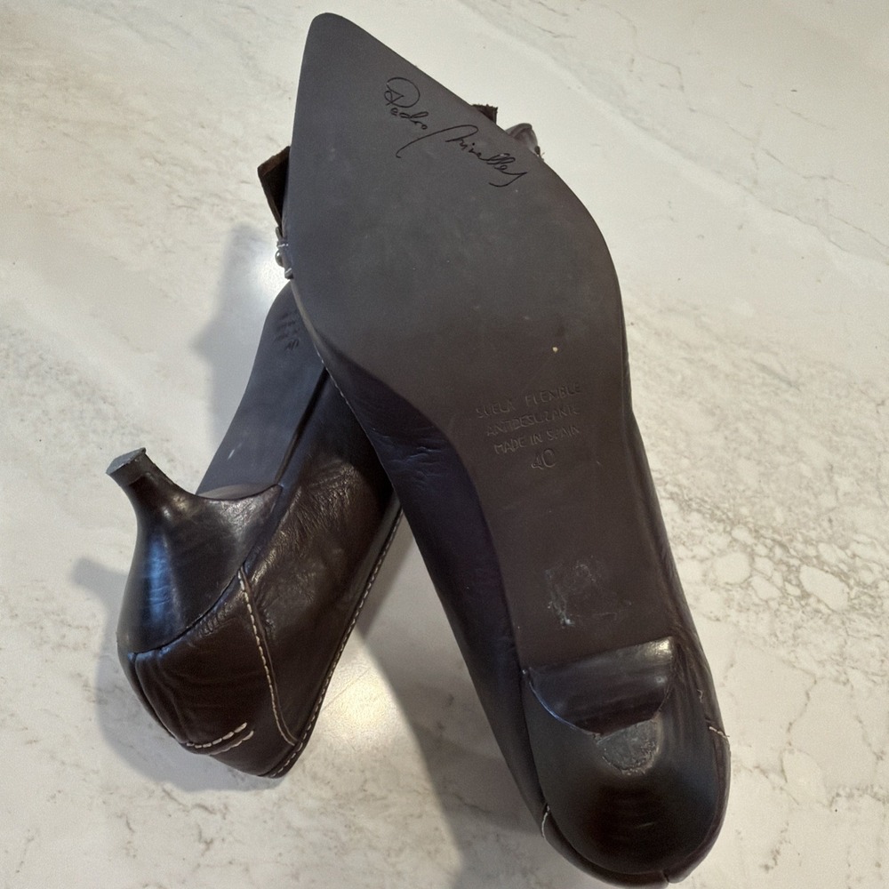 PEDRO MIRALLES Kitten Heel Shoes EU40 - Picture 6 of 11